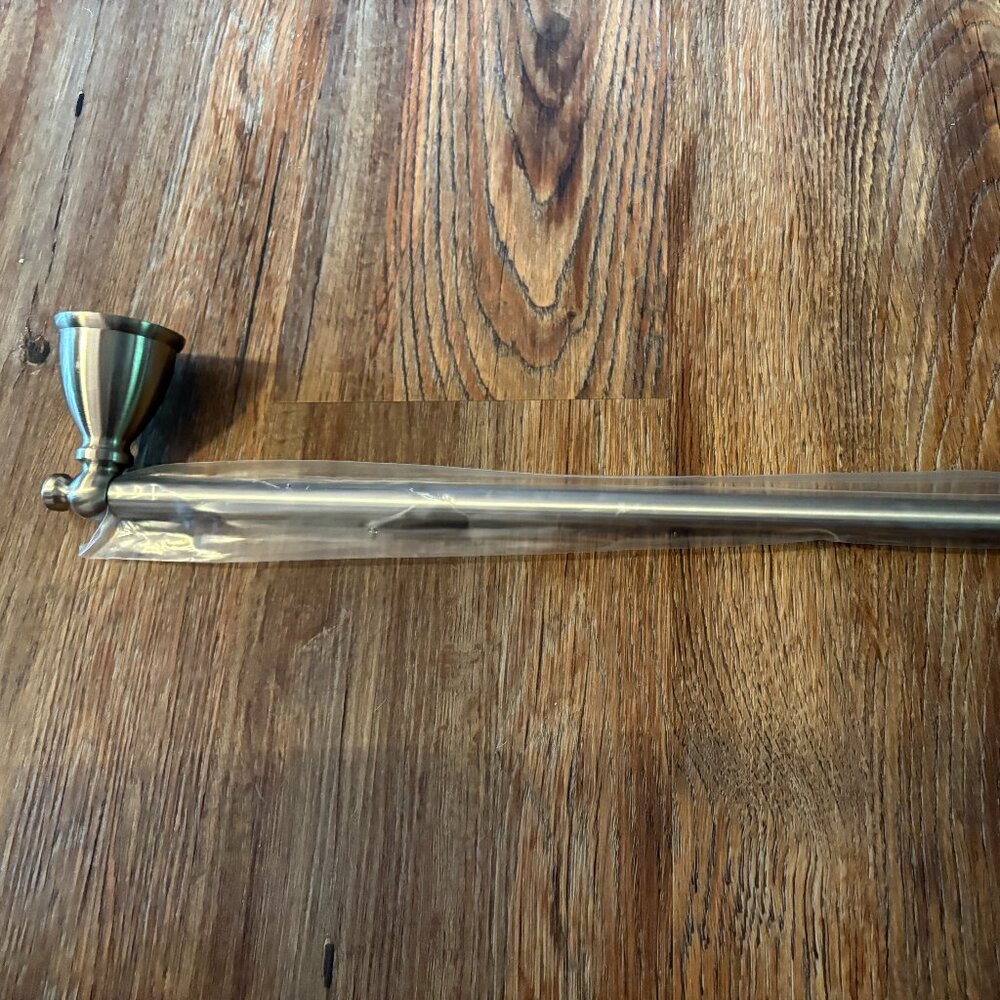 Brushed Nickel Towel Bar 19" -New-no screws